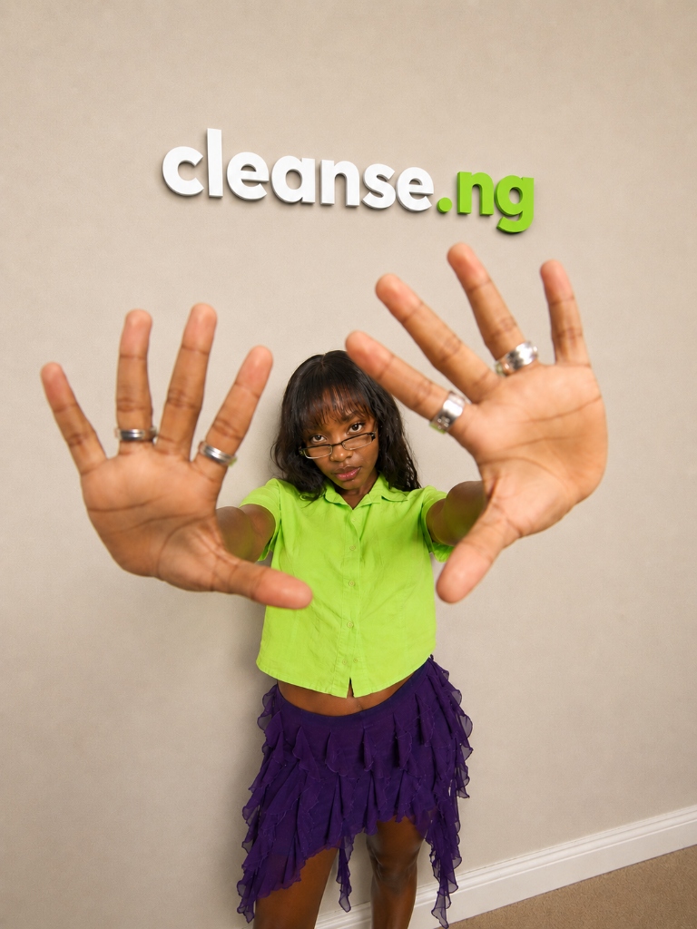 Creative professional focused on her process